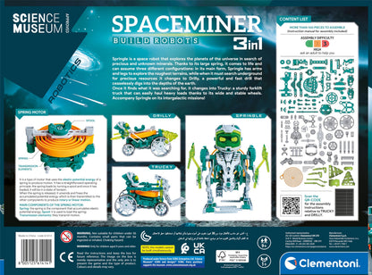 Clementoni- Science Museum: Space Miner, Programmable, Interactive Robot, STEM Toys (10+ Months)