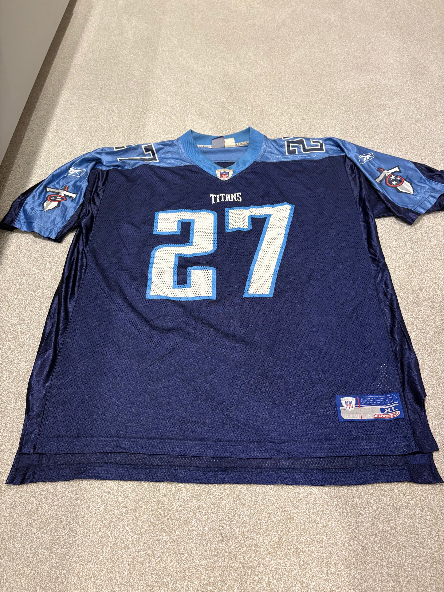 Reebok Tennessee Titans Eddie George #27 NFL Jersey Sz XL