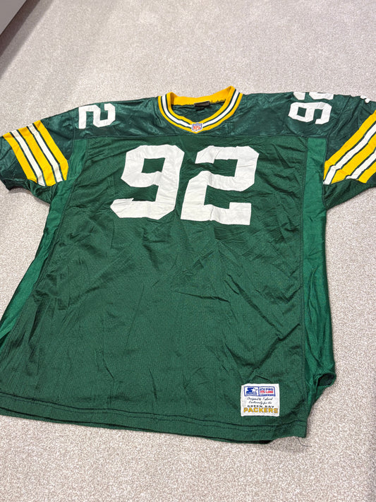 Vintage Green Bay Packers Reggie White #92 Pro Line Starter Jersey Men's Size 52 N