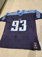 Tennessee Titans Jersey Mens 2XL Navy Blue NFL Football Kevin Carter 93 Reebok