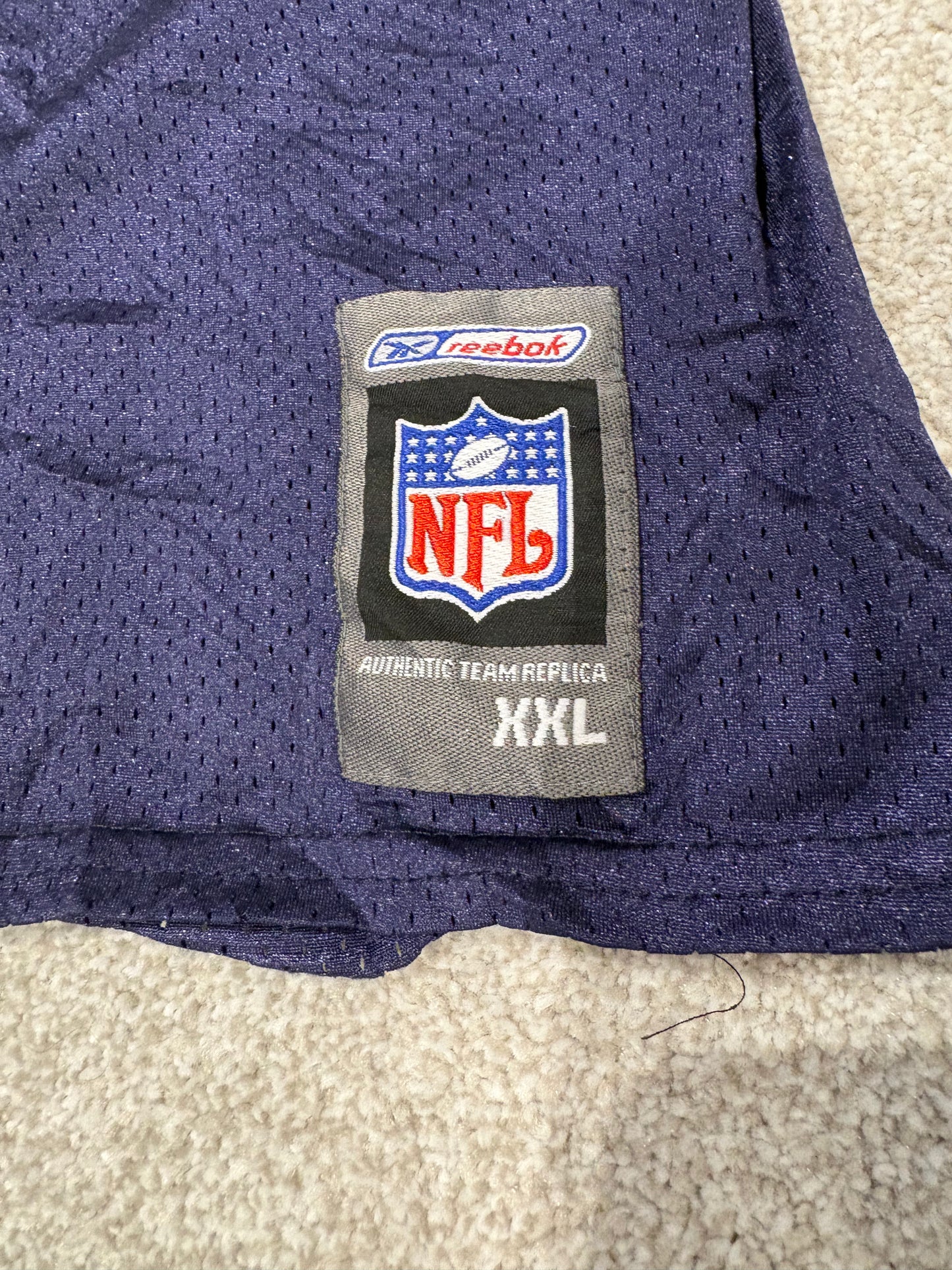 Tennessee Titans Jersey Mens 2XL Navy Blue NFL Football Kevin Carter 93 Reebok