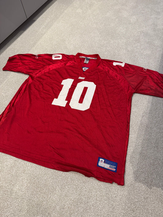 New York Giants Eli Manning 10 Vintage Reebok NFL Equipment Jersey Size 4XL