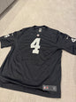 NFL Las Vegas Raiders Derek Carr #4 Nike Black Game Player Jersey Men's Size 3XL