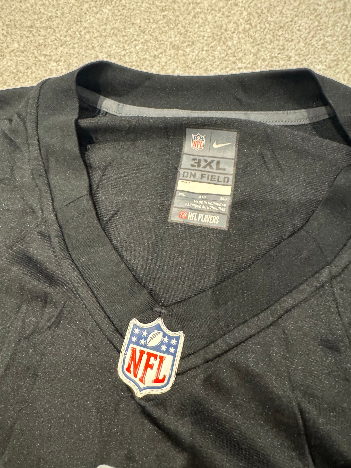 NFL Las Vegas Raiders Derek Carr #4 Nike Black Game Player Jersey Men's Size 3XL