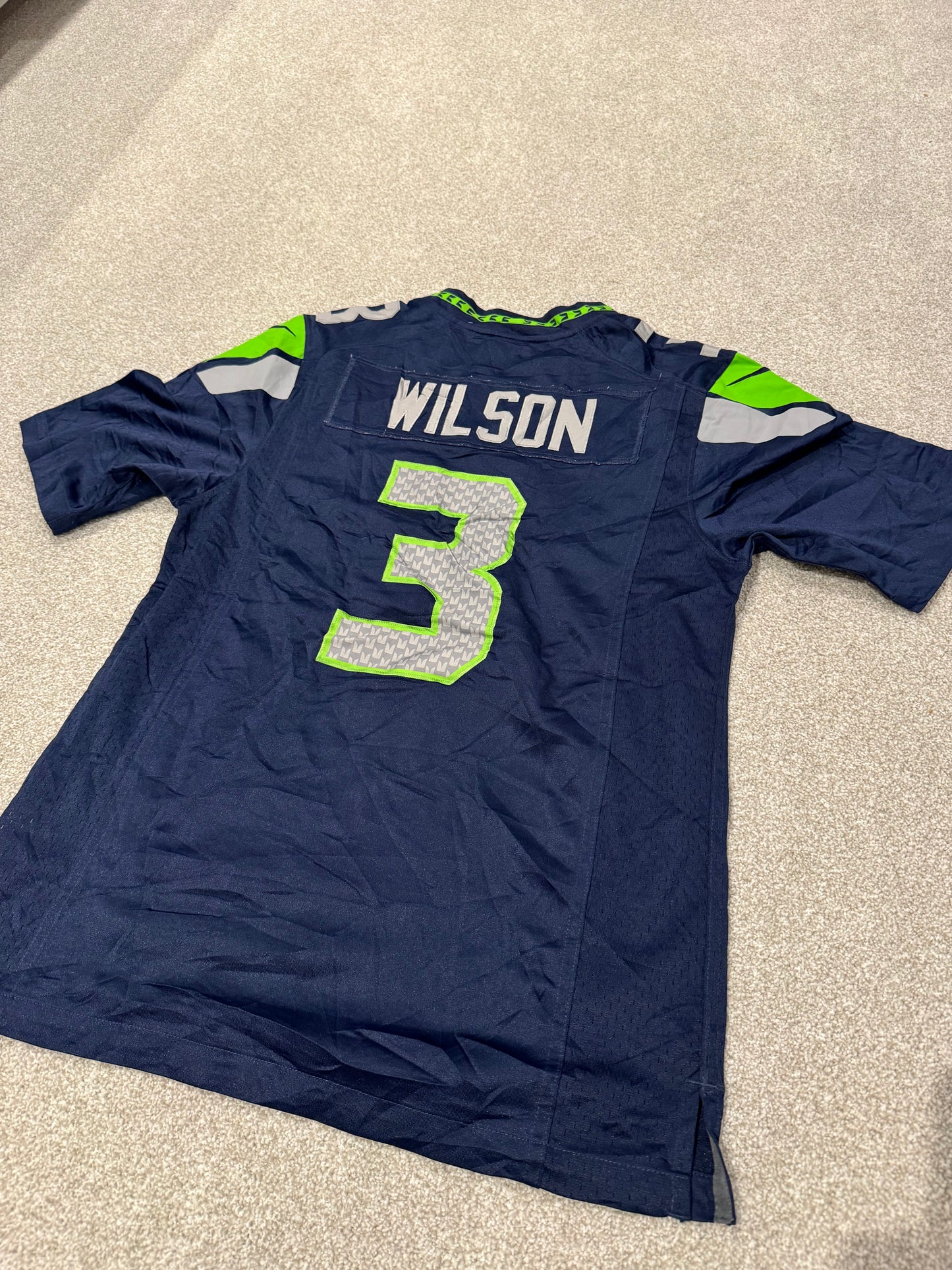 Nike NFL On Field Russell Wilson #3 Seattle Seahawks Women’s Small Jersey