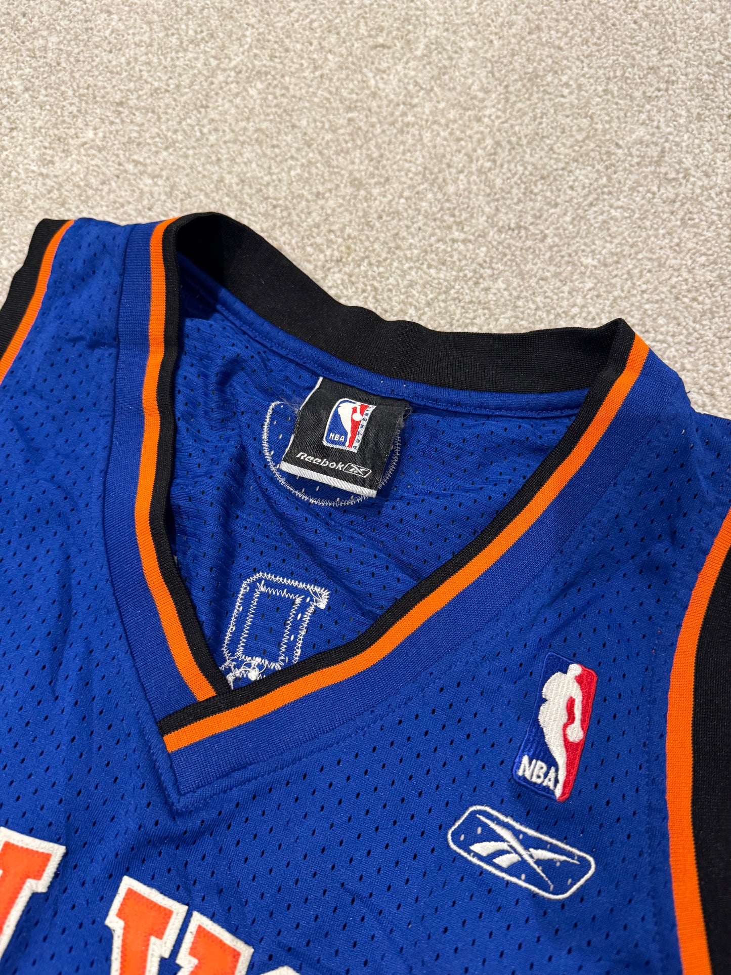 NBA New York Knicks Away Jersey #3 Stephon Marbury Size L