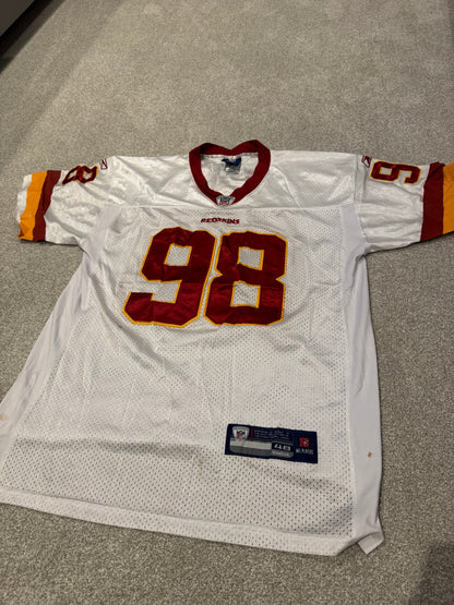 Brian Orakpo Washington Redskins #98 OnField Reebok Jersey 48 VTG Rare