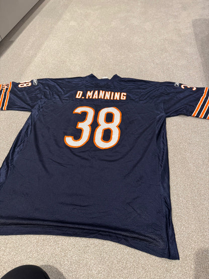 D Manning Jersey, Chicago Bears Jersey, Reebok Jersey, NFL Jersey, 2XL