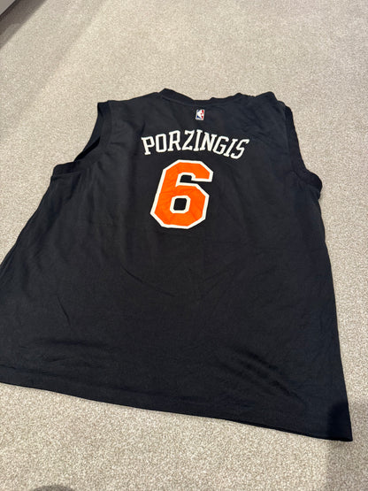 Adidas Kristaps Porzingis #6 New York Knicks NBA Jersey Men’s Size XL