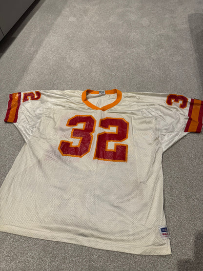 Vintage NFL Wilson Tampa Bay Buccaneers ERRICT RHETT #32 White Football Jersey XXL