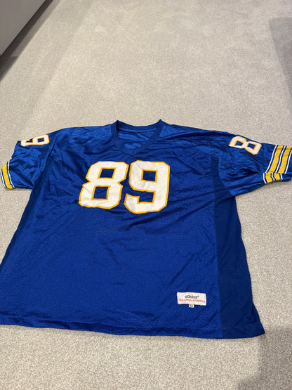 Mike Ditka 89 Blue Football Jersey Chicago Bears Adidas True School Authentics S52