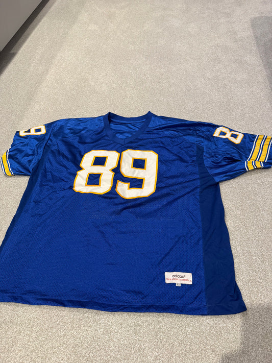 Mike Ditka 89 Blue Football Jersey Chicago Bears Adidas True School Authentics S52
