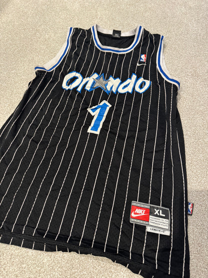 Vintage Nike Orlando Magic Hardaway Jersey Sz XL Length +2 #1 NBA Stitched