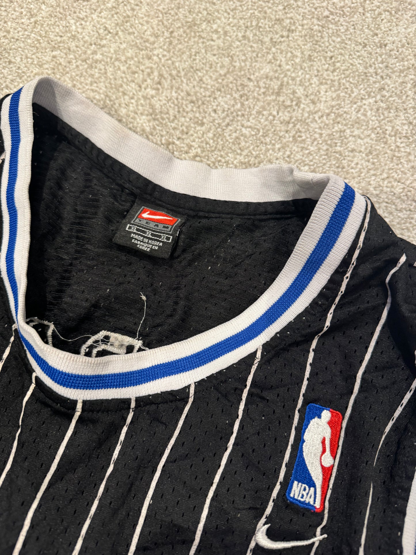 Vintage Nike Orlando Magic Hardaway Jersey Sz XL Length +2 #1 NBA Stitched