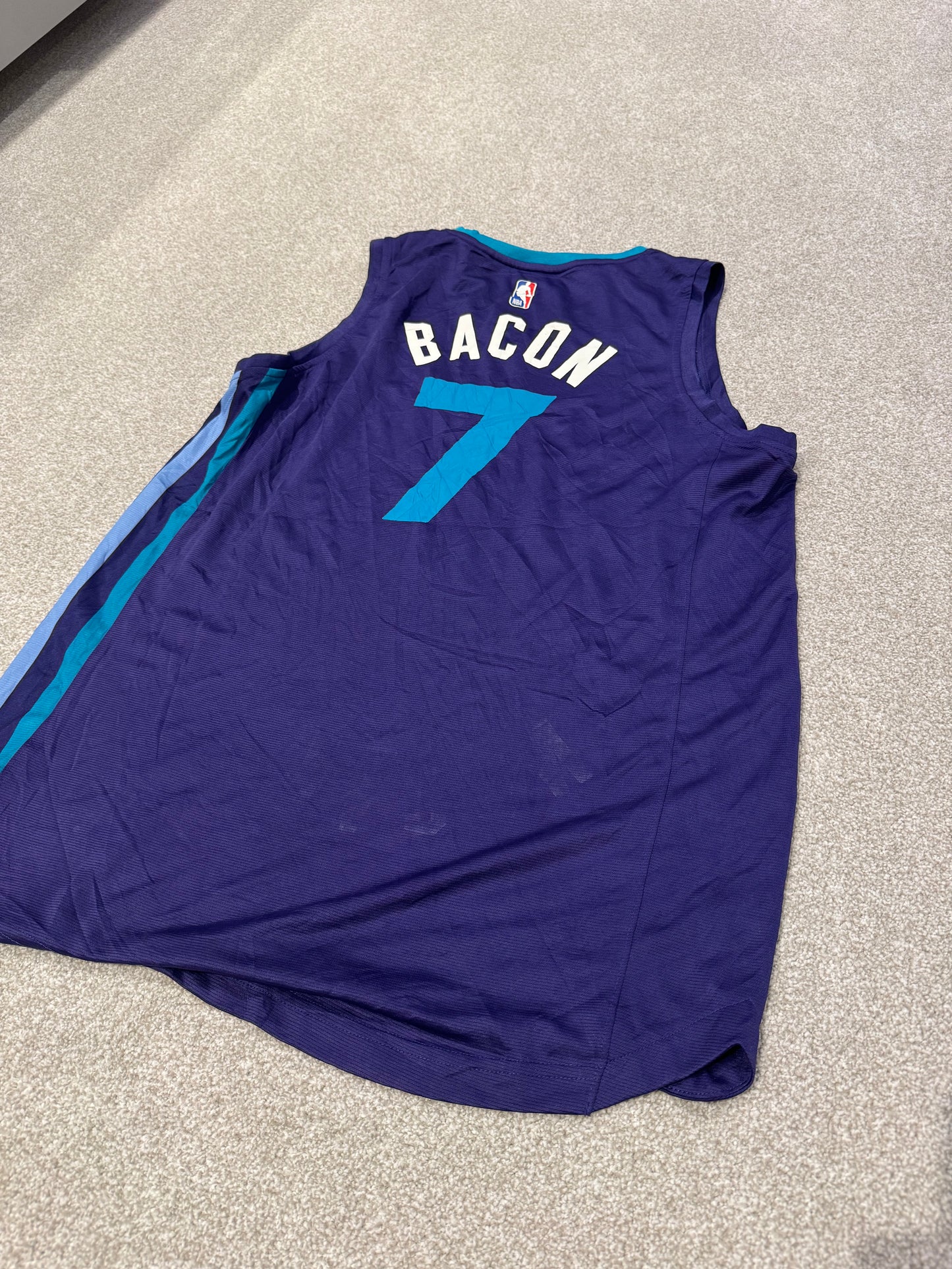 Mens Fanatics Dwayne Bacon Purple Charlotte Hornets NBA Jersey Large