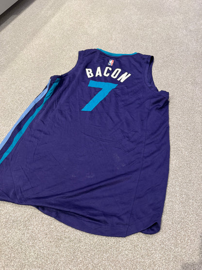 Mens Fanatics Dwayne Bacon Purple Charlotte Hornets NBA Jersey Large