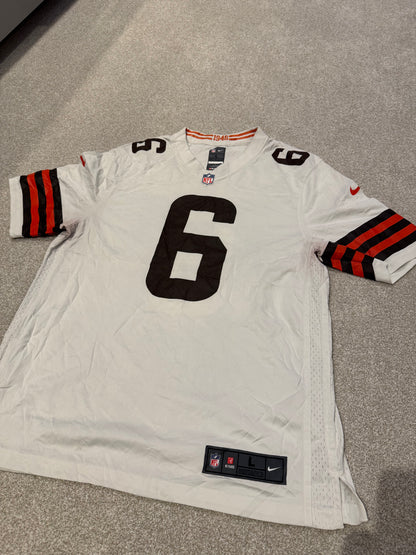 Nike Cleveland Browns Baker Mayfield 6 NFL Jersey Large White 1949 Collection