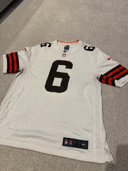 Nike Cleveland Browns Baker Mayfield 6 NFL Jersey Large White 1949 Collection