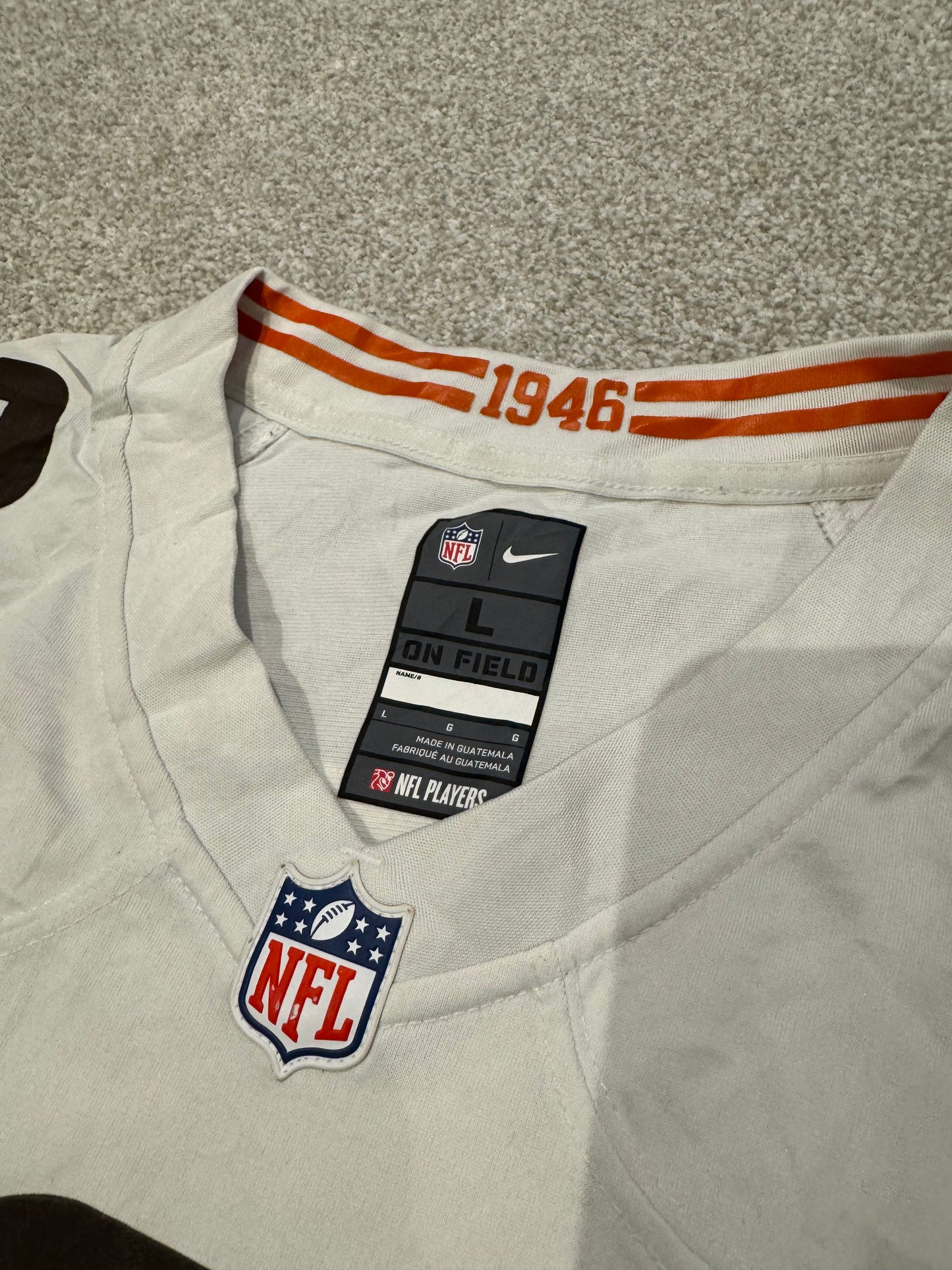 Nike Cleveland Browns Baker Mayfield 6 NFL Jersey Large White 1949 Collection