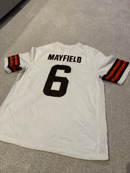 Nike Cleveland Browns Baker Mayfield 6 NFL Jersey Large White 1949 Collection
