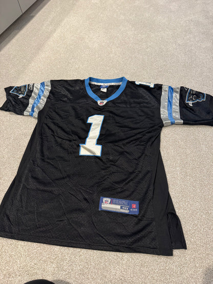 Authentic On Field SZ 48 Reebok Cam Newton Home Carolina Panthers #1 NFL Jersey