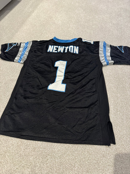 Authentic On Field SZ 48 Reebok Cam Newton Home Carolina Panthers #1 NFL Jersey