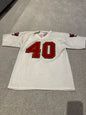 NFL Tampa Bay Buccaneers Mike Alstott Jersey Mens Medium White NFL Football 40