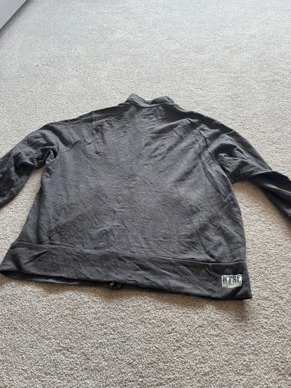Nike Track and Field Grey Zipped Sweatshirt XL