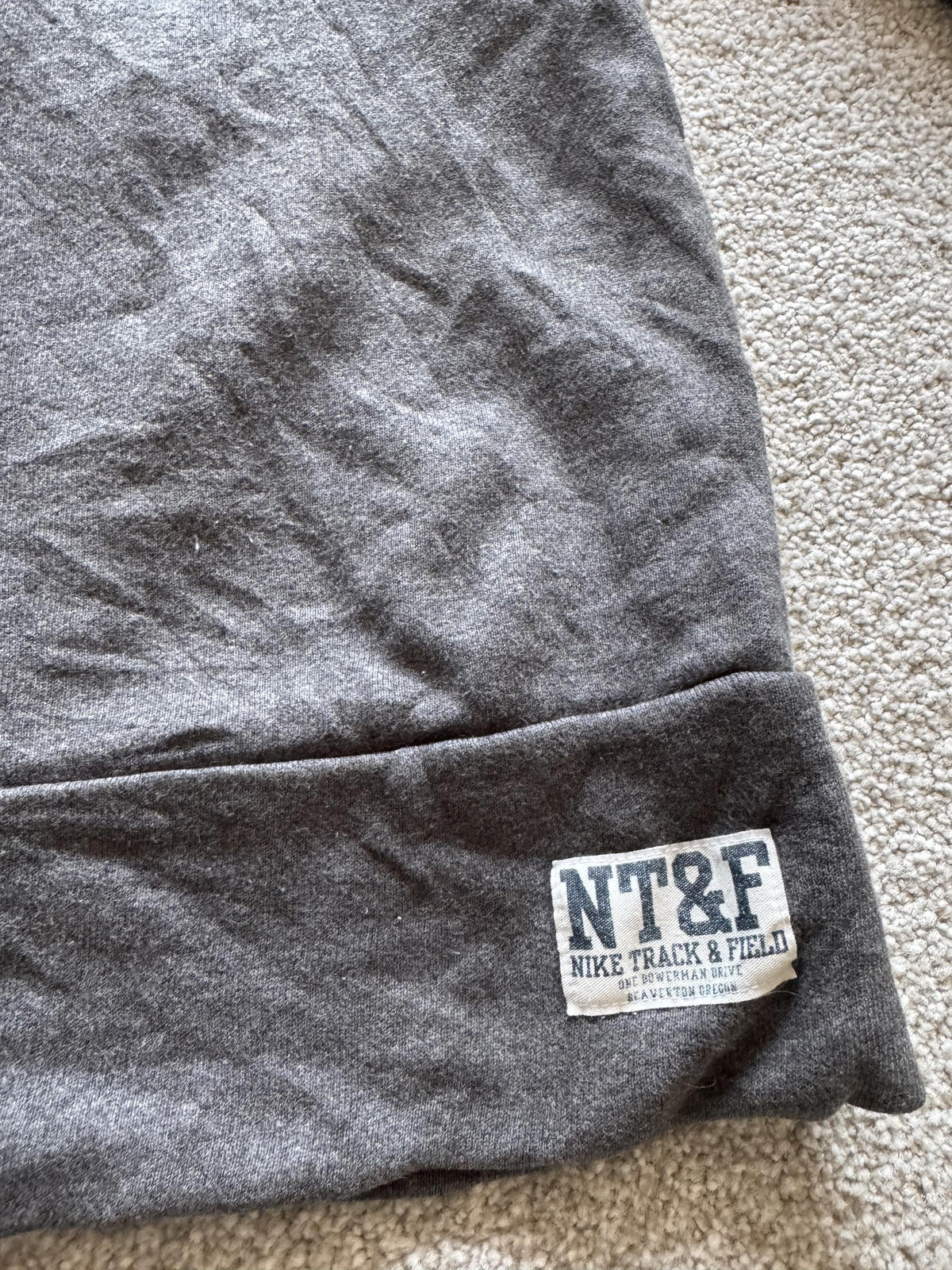 Nike Track and Field Grey Zipped Sweatshirt XL