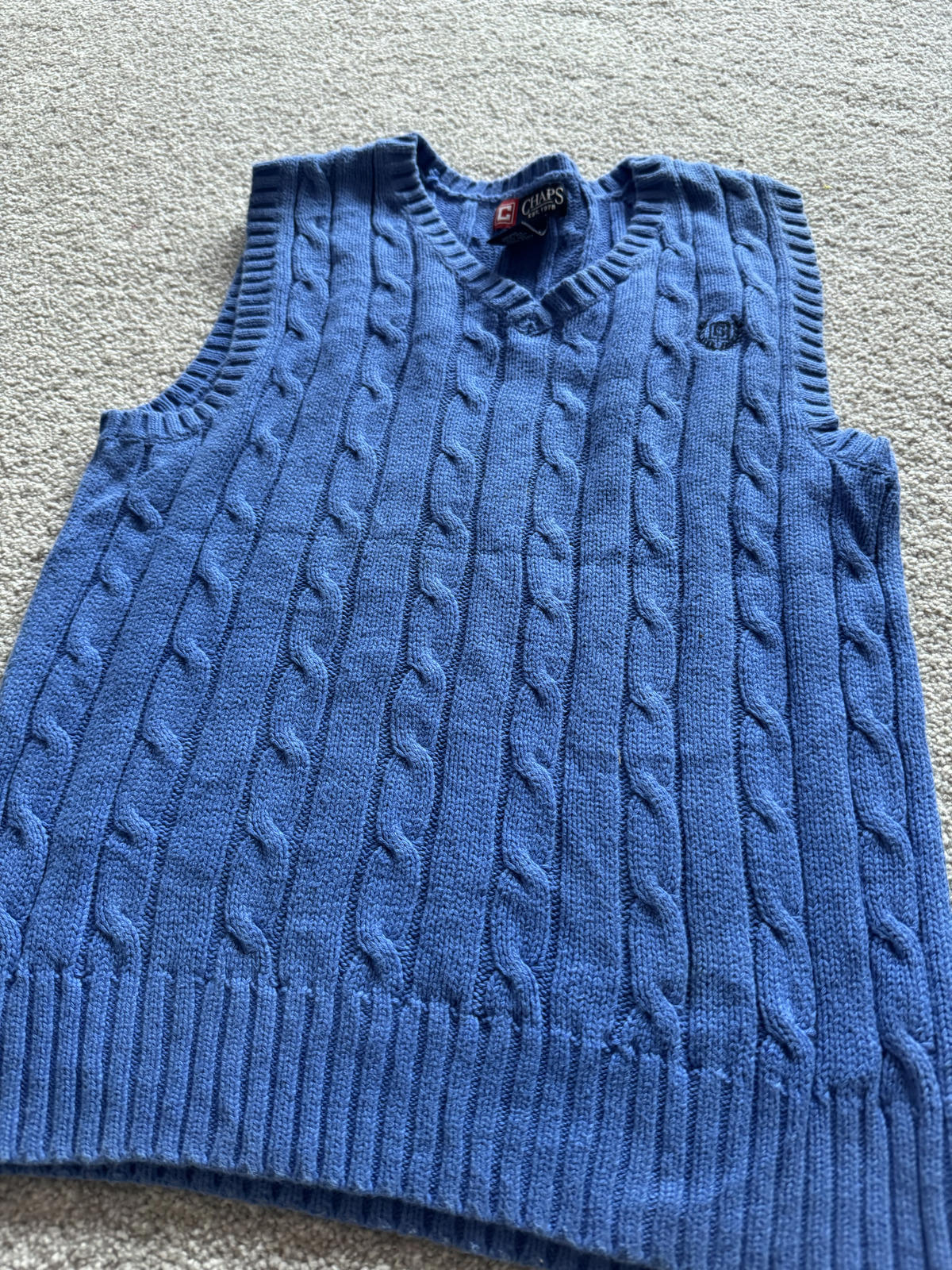 Chaps Blue Tank Top Womens 10/12 M