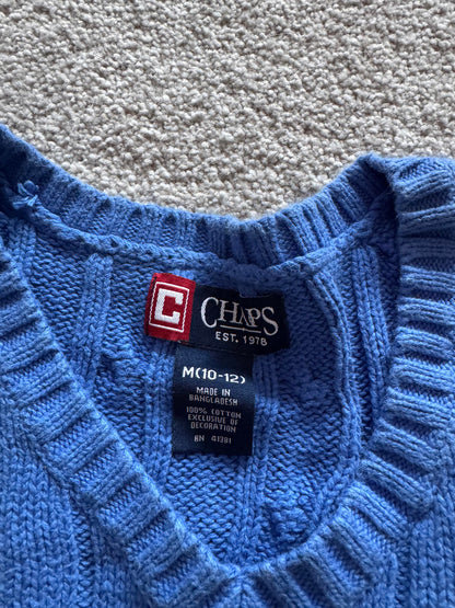 Chaps Blue Tank Top Womens 10/12 M
