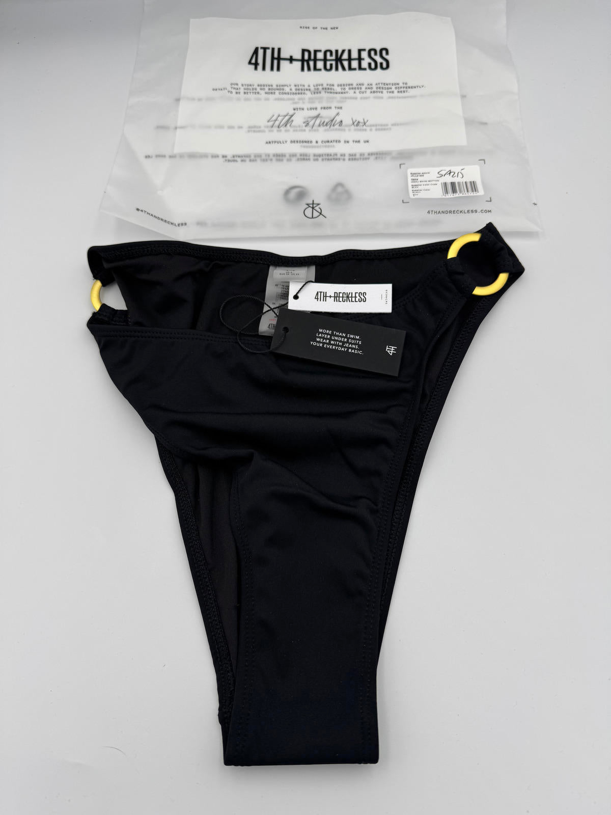 4th Reckless Mahli Bikini Bottom Black Size 6