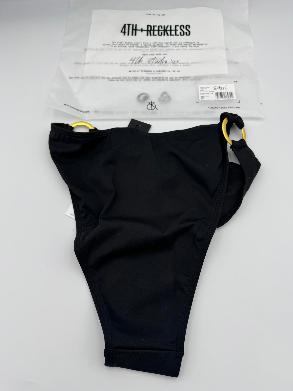 4th Reckless Mahli Bikini Bottom Black Size 6