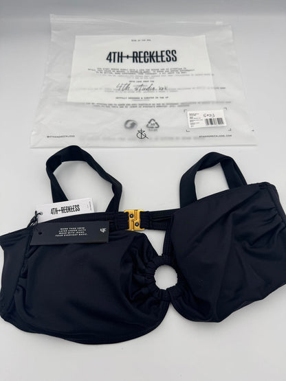 4th Reckless Mahli Bikini Top Black Size 8