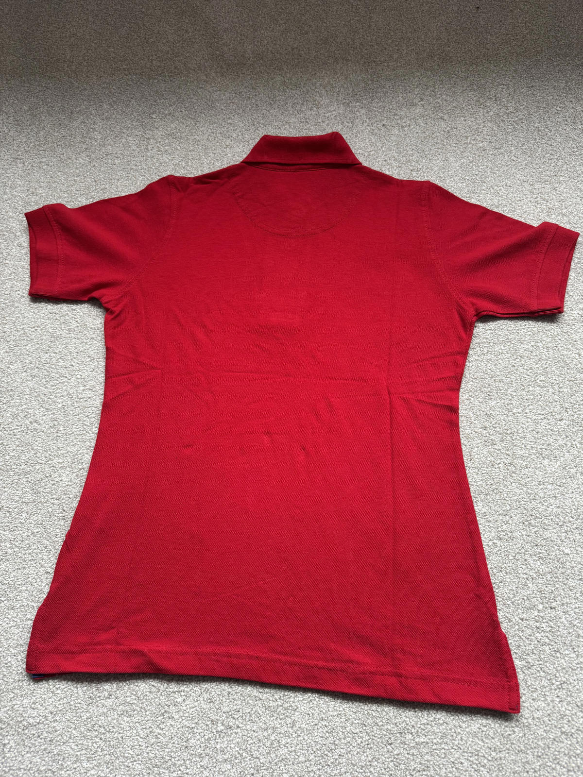 Henbury Classic Red Women's Polo Top Small
