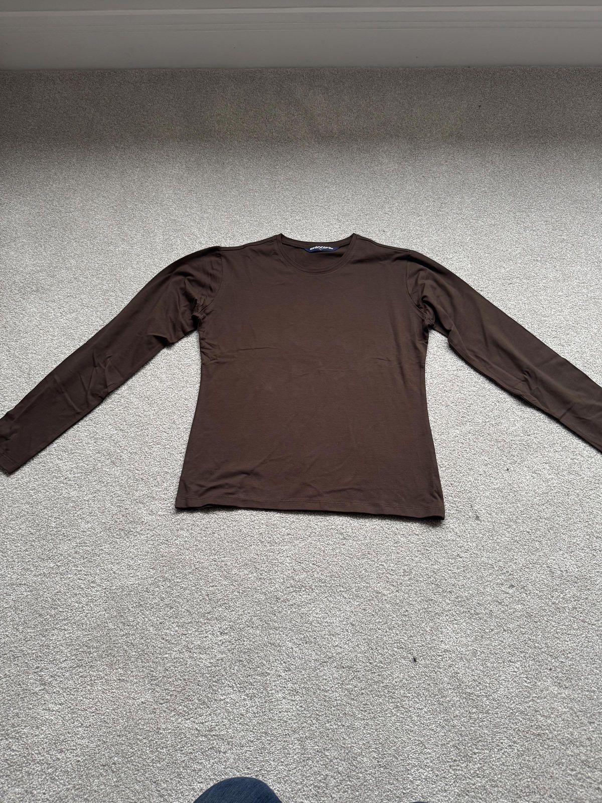 Skinni Fit Women's Chocolate T-Shirt Long Sleeve XL