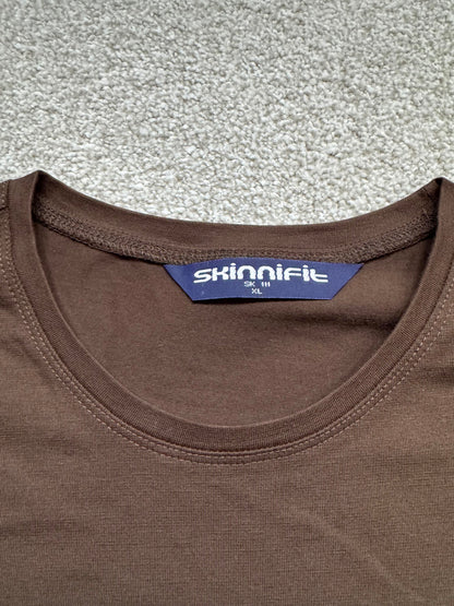 Skinni Fit Women's Chocolate T-Shirt Long Sleeve XL