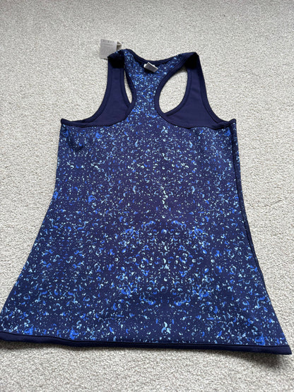 Skinni Fit Women's Reversible Workout Vest Navy/Bubbles L
