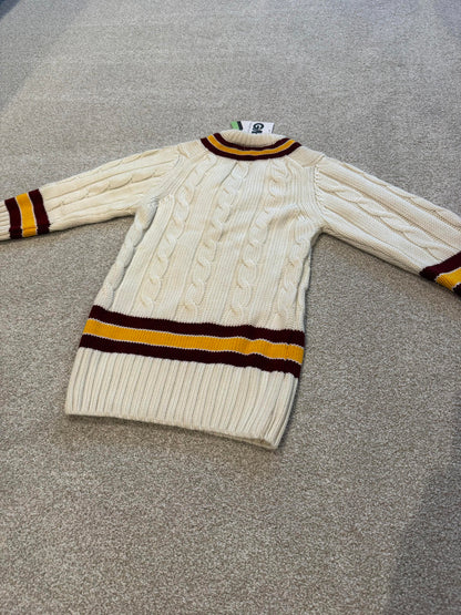 GM Gunn Moore Cricket Sweater Maroon/Amber Junior Small