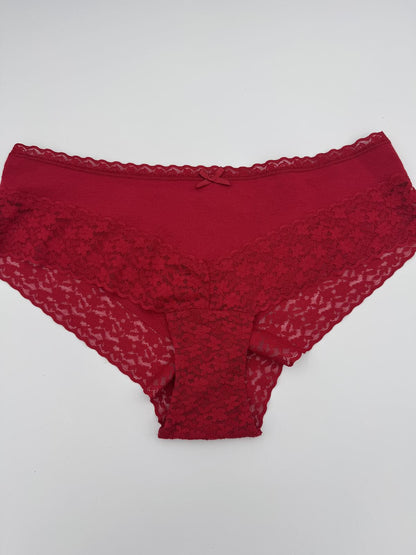 Red Knickers with bow 5 Pack Large
