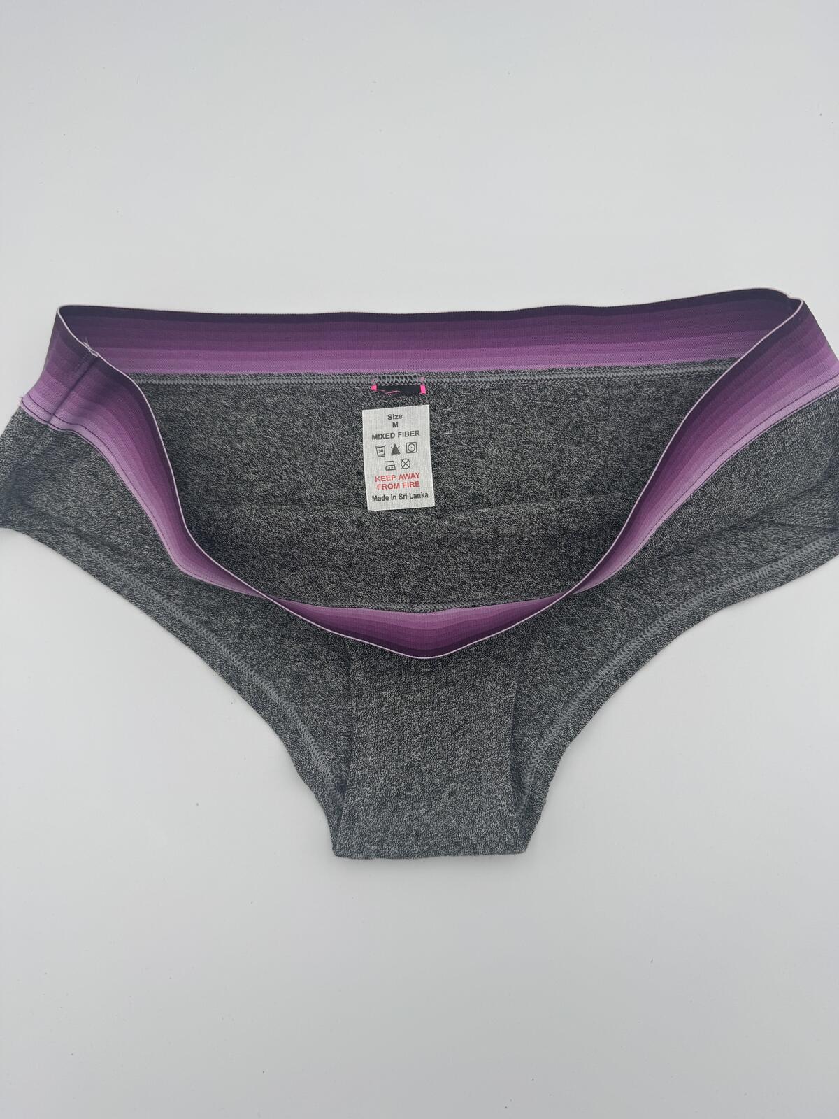 Grey & Purple Knickers 4 Pack Medium