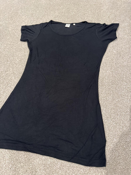 Skinni Fit Ladies Slinky Short Sleeve T-Shirt Black Small