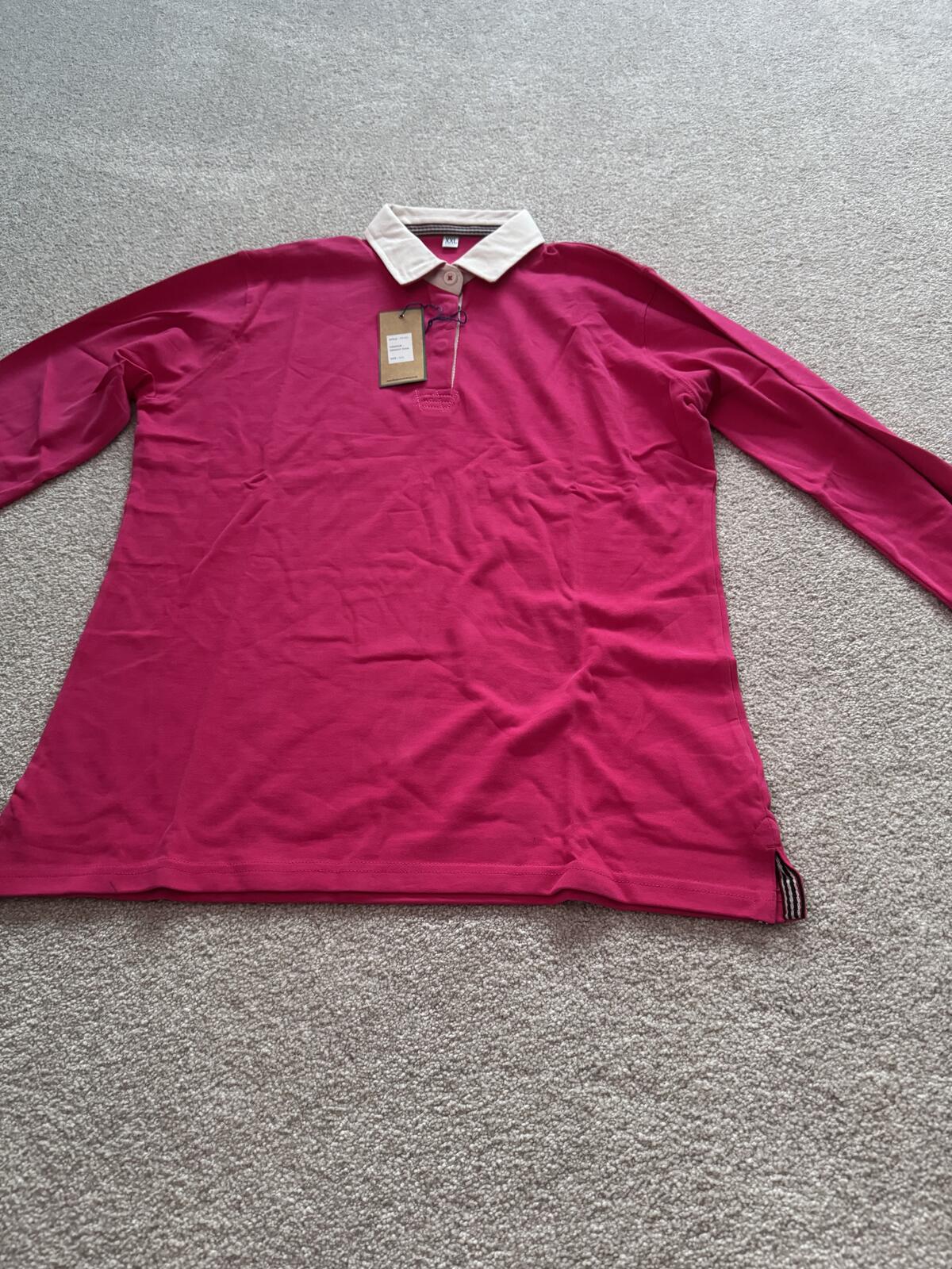 Front Row Premium Ladies Superfit Rugby Bright Pink 2XL