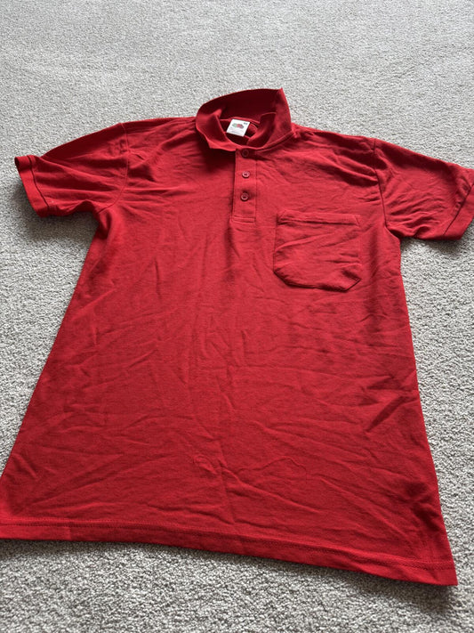 Fruit of the Loom Polo Shirt Red Small