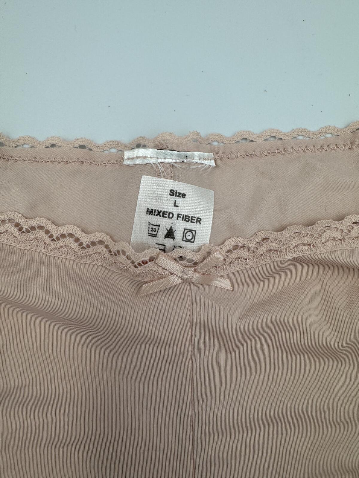 Peach silky Knickers 4 Pack Large