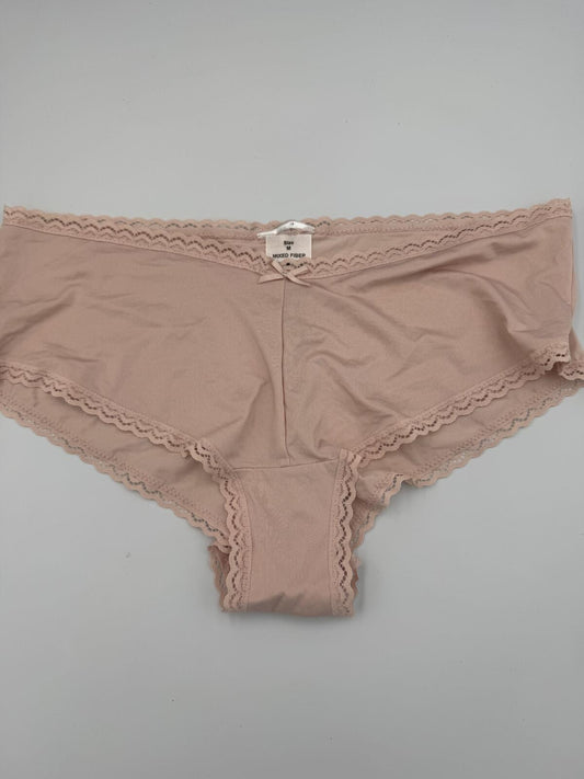 Peach silky Knickers 2 Pack Medium