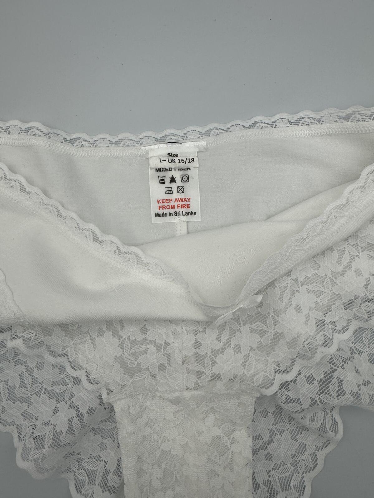 White Knickers 4 Pack Large