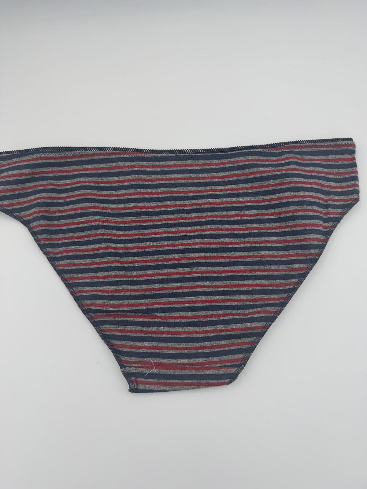 Blue, Red and Grey Knickers 3 Pack Large