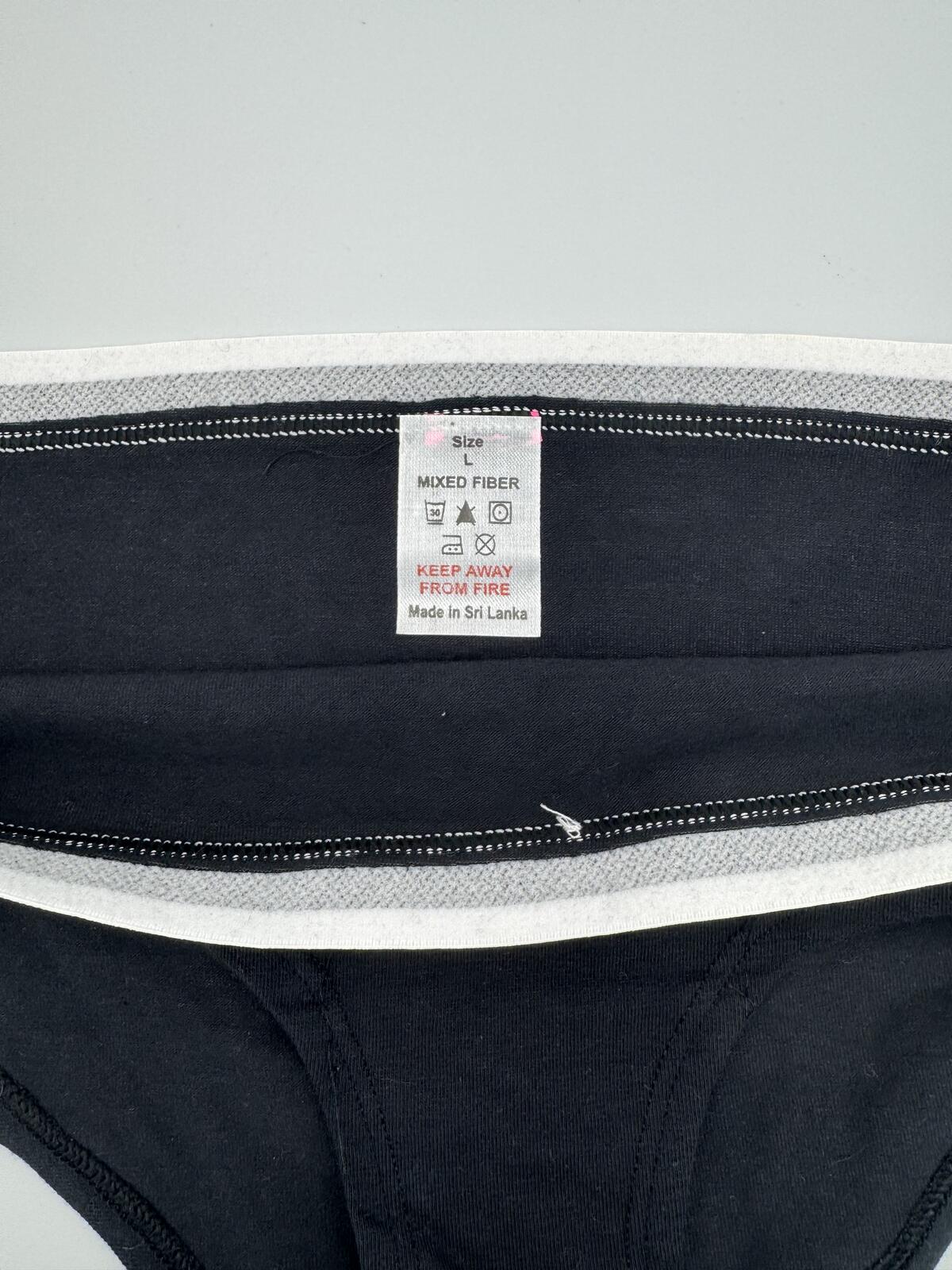 Black & White Knickers 4 Pack Large
