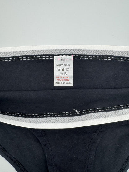 Black & White Knickers 4 Pack Large